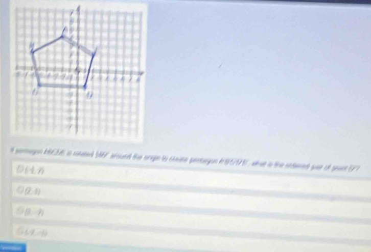 a
(-1,7)
(2,1)
(0,-7)
(-7,-1)