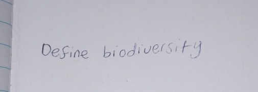 Define biodiversify