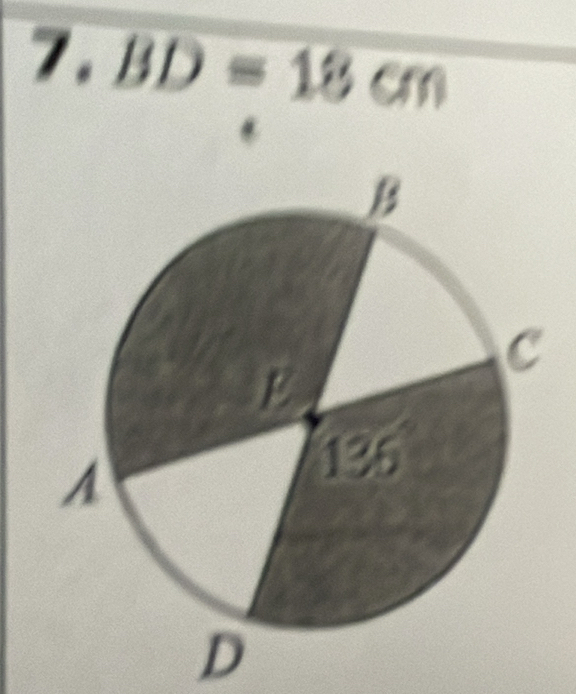 7.BD=18cm
D