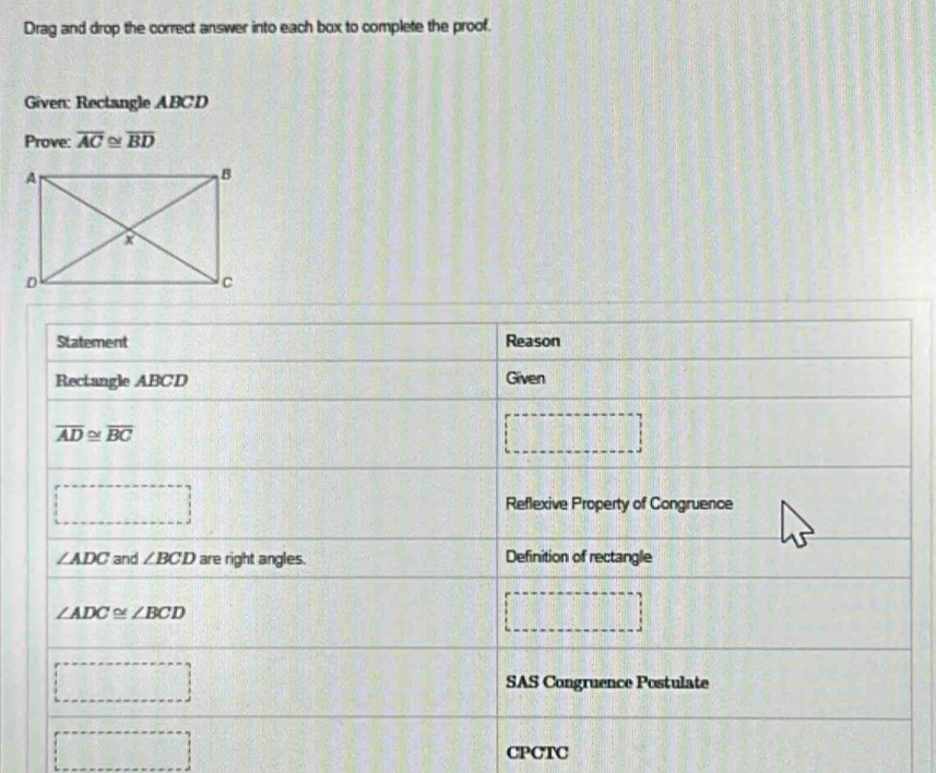 Solved: Drag and drop the correct answer into each box to complete the ...