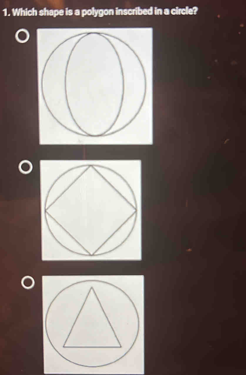 Which shape is a polygon inscribed in a circle?