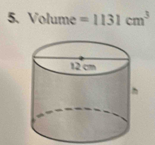 Volume=1131cm^3