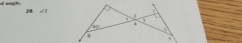 angle,
28. ∠ 2