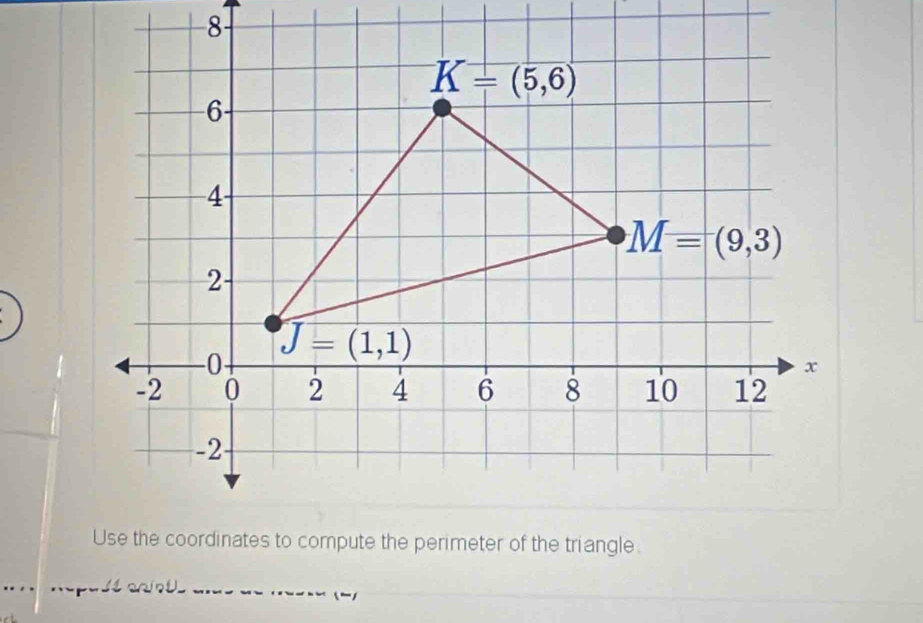 eter of the triangle.