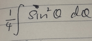  1/4 ∈t sin^2θ doe