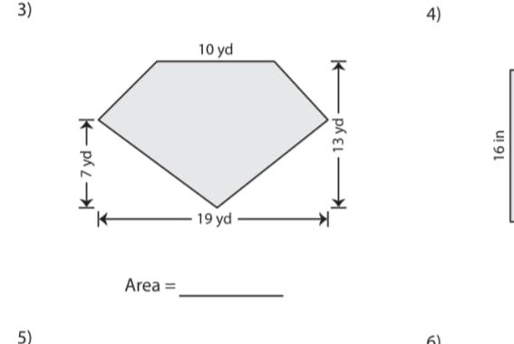 Area =
5)
61