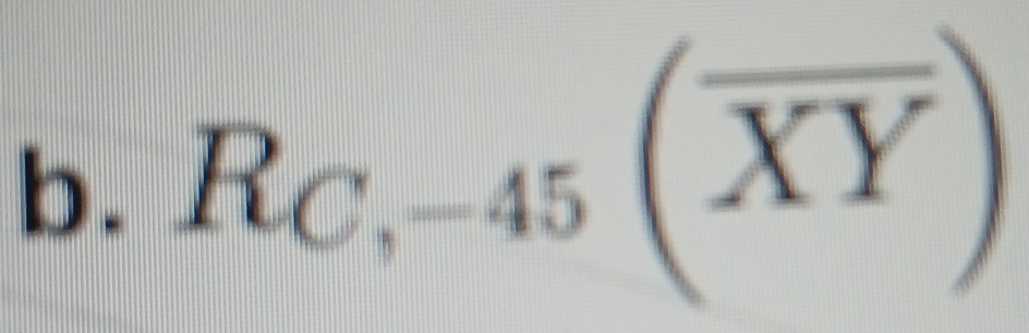 R_C,-45(overline XY)