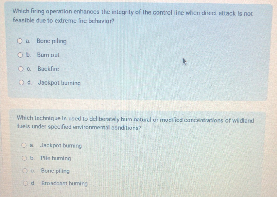Solved: Which firing operation enhances the integrity of the control ...