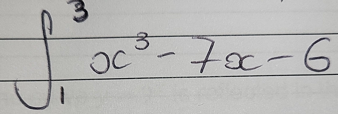 ∈t _1^(3x^3)-7x-6