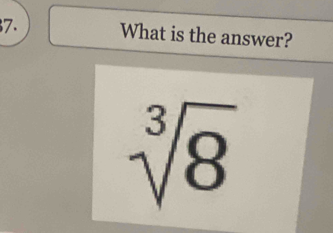 What is the answer?