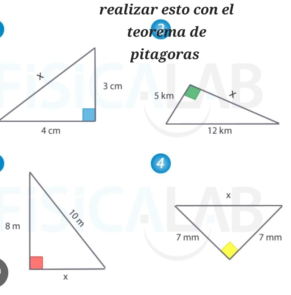 realizar esto con el 
teorema de 
pitagoras 
4