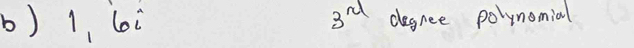 1, loi 3^(rd) degree polynomial