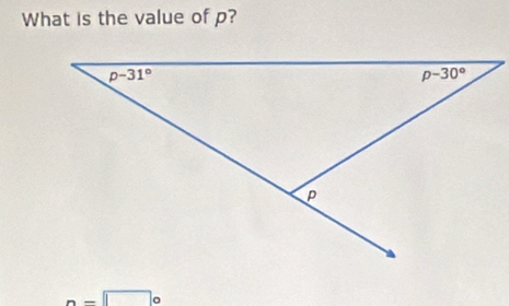 What is the value of p?
n=□ o