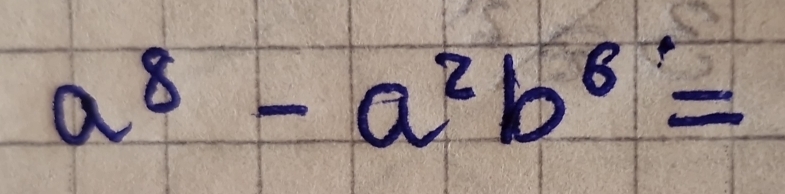 a^8-a^2b^8=