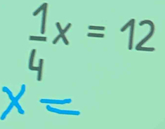 frac 1x=12