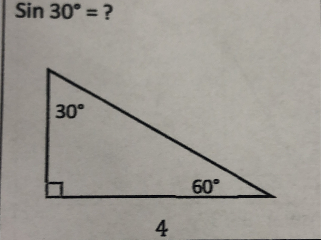 Sin30°= ?