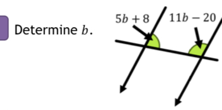 Determine b.