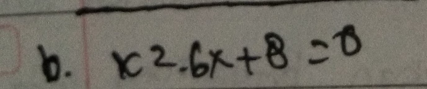 x^2-6x+8=0