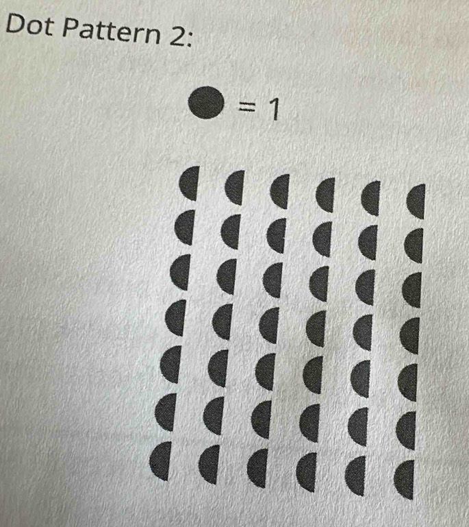 Dot Pattern 2:
=1