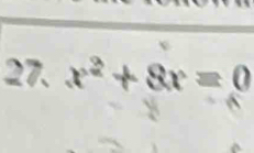 x^2+8x=0