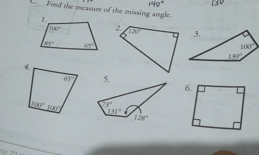 Find the measure of the missing angle.
 
na 2ª