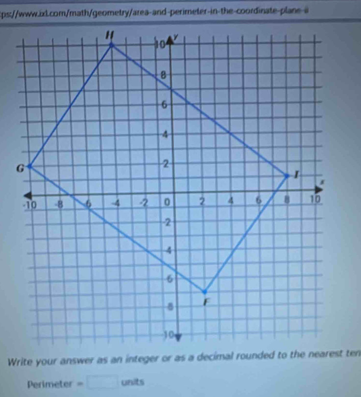 a 
Perimeter =□ uni