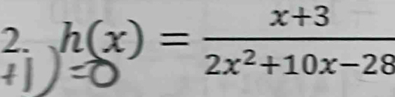 h(x) = 2x²+10x-28