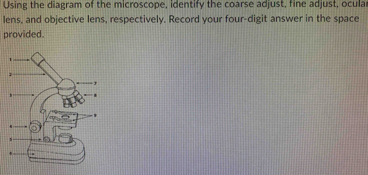 Solved: Using the diagram of the microscope, identify the coarse adjust ...