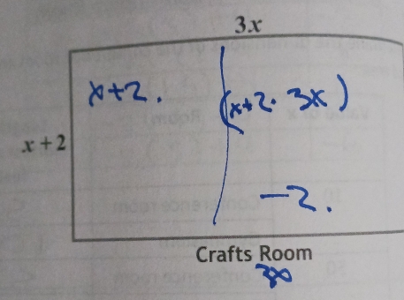 3x
x+2
Crafts Room