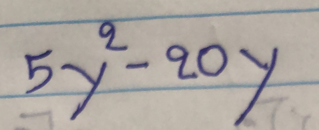 5y^2-20y