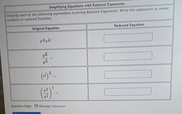 with Rational Exponents