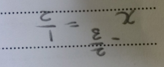 x^(-frac 2)3= 1/2 