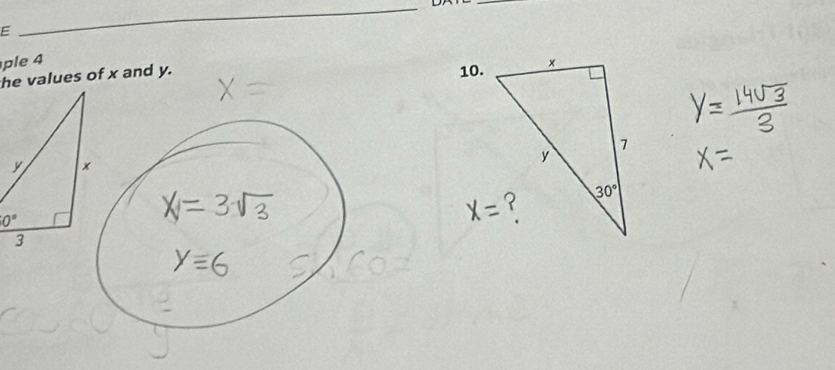 ple 4
he values of x and y. 10.