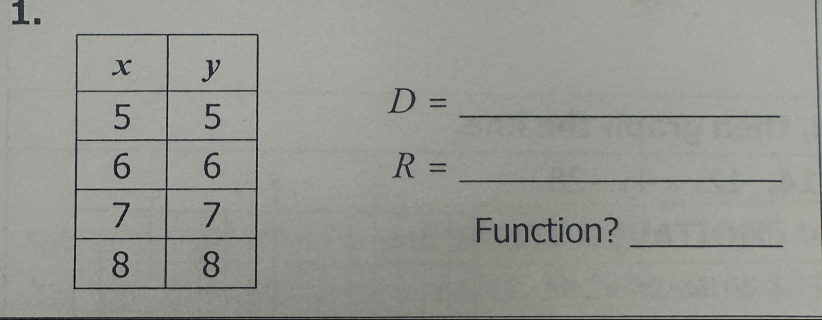 D= _
R= _ 
Function?_