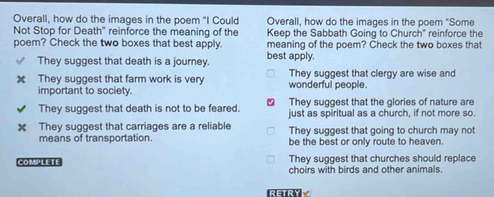 Solved: Overall, how do the images in the poem “I Could Overall, how do ...