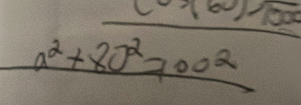 10°
a^2+80^2=100^2