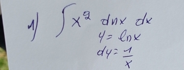 ∈t x^2beginarrayr dnx y=ln xendarray dx
dy= 1/x 