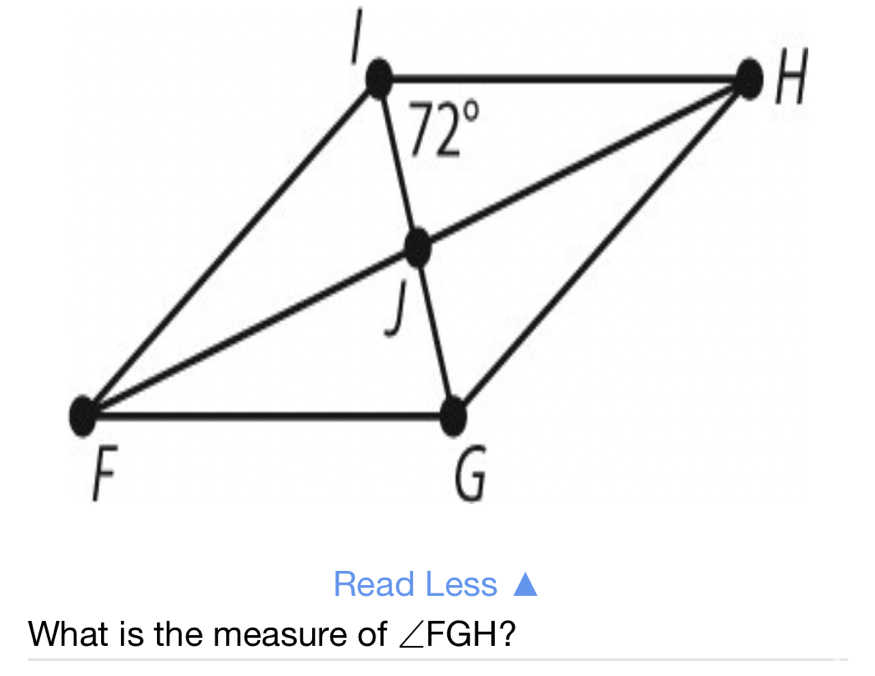 Read Less
What is the measure of ∠ FGH ?