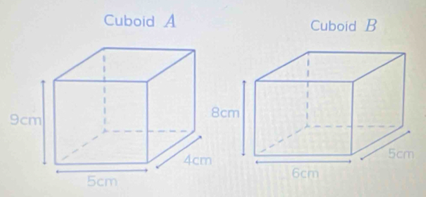 Cuboid A Cuboid B