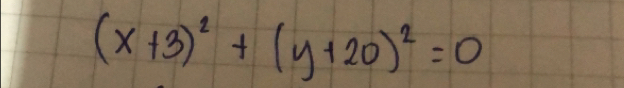 (x+3)^2+(y+20)^2=0