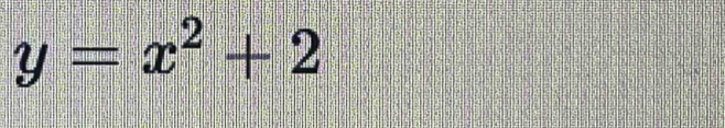 y=x^2+2