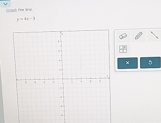 Graph the line.
y=4x-3
×