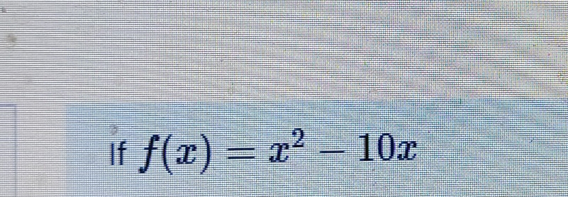 If f(x)=x^2-10x