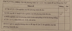 Cầu 9 [557982] [MD2]: Cho bắt phương trình