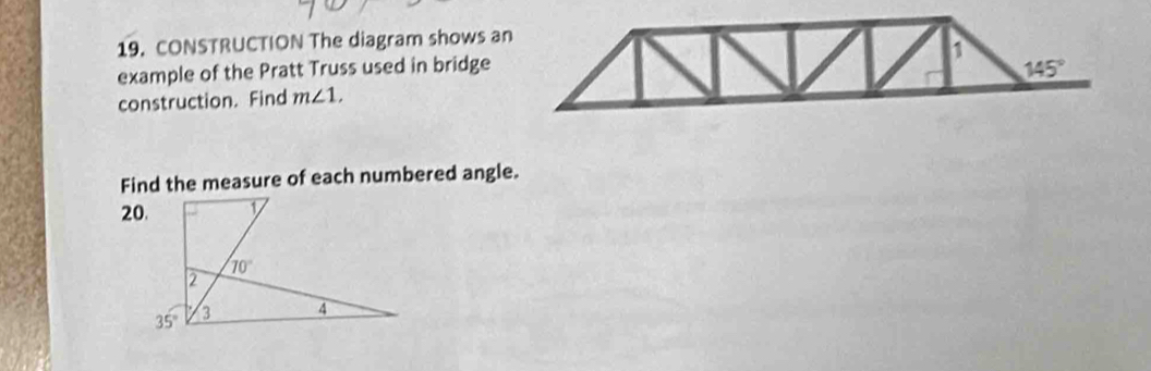 Solved: CONSTRUCTION The diagram shows an 1 example of the Pratt Truss ...