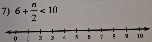 6+ n/2 <10</tex> 
0 1