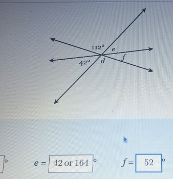 e= 42 or 164 o f=| 52