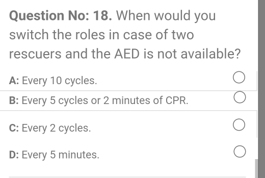 تم الحل:Question No: 18. When would you switch the roles in case of two ...