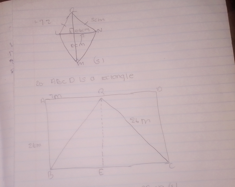 2
a
20. ABC D is a rectangle