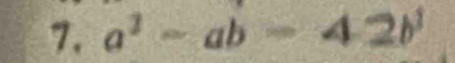 a^2-ab=42b^2